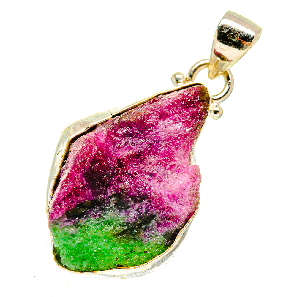 Ruby Zoisite Pendants handcrafted by Ana Silver Co - PD3055