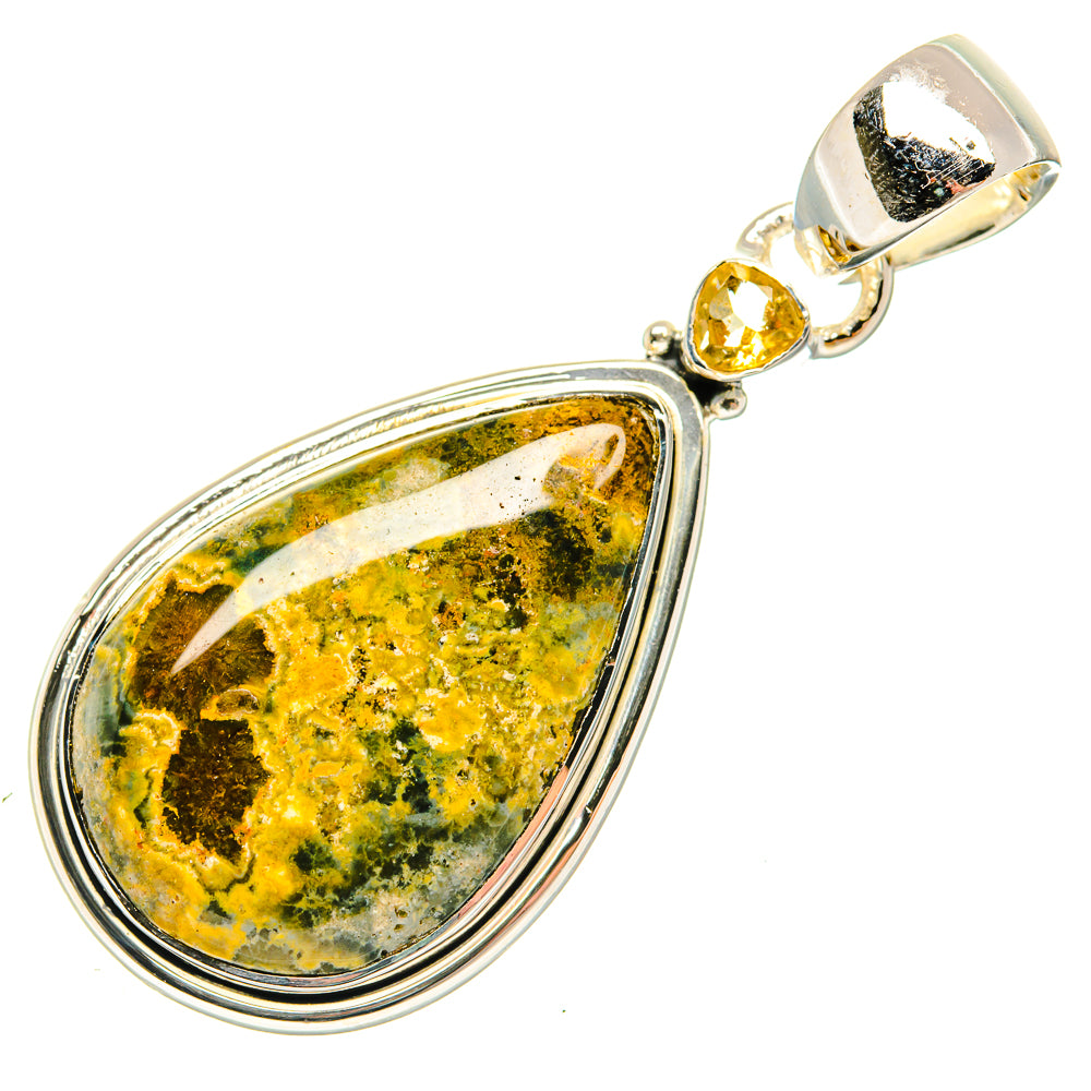 Ocean Jasper Pendants handcrafted by Ana Silver Co - PD30554 - Photo 2