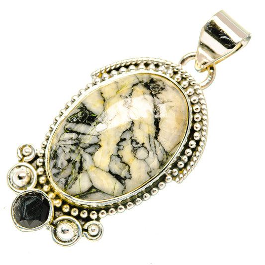 Pinolith Jasper Pendants handcrafted by Ana Silver Co - PD30558 - Photo 2