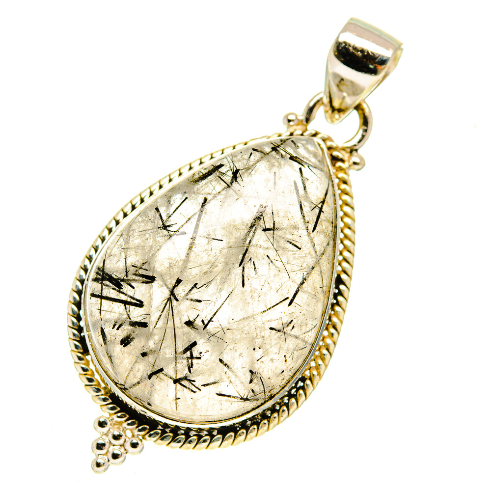 Tourmalinated Quartz Pendants handcrafted by Ana Silver Co - PD3056