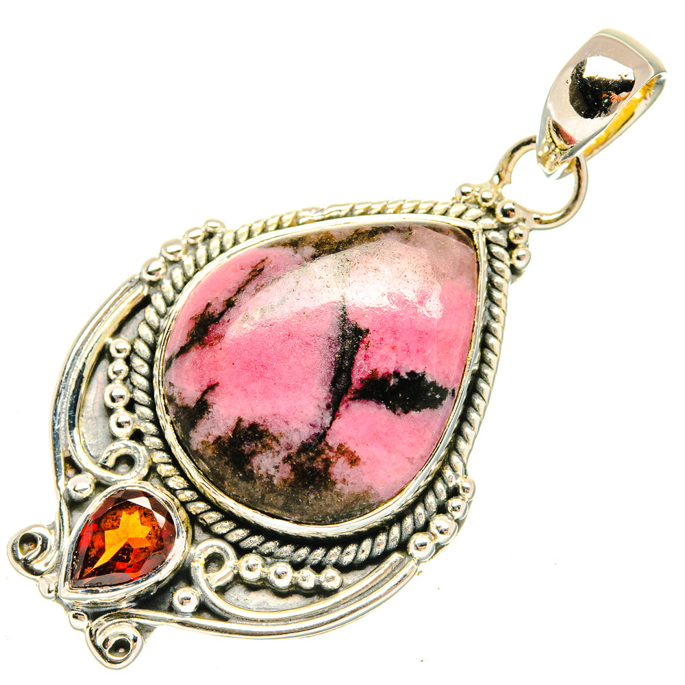 Rhodonite Pendants handcrafted by Ana Silver Co - PD30568 - Photo 2