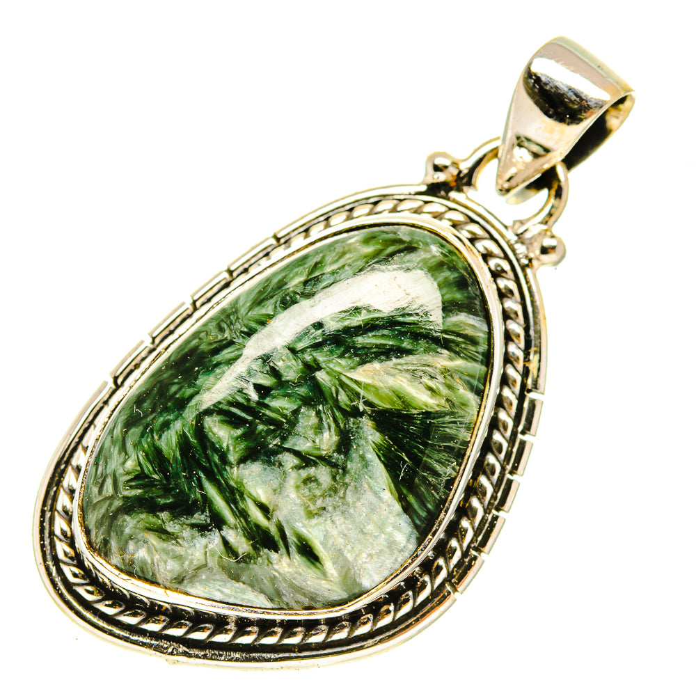 Seraphinite Pendants handcrafted by Ana Silver Co - PD3058