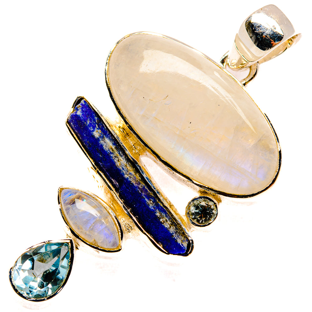 Rainbow Moonstone Pendants handcrafted by Ana Silver Co - PD30581 - Photo 2