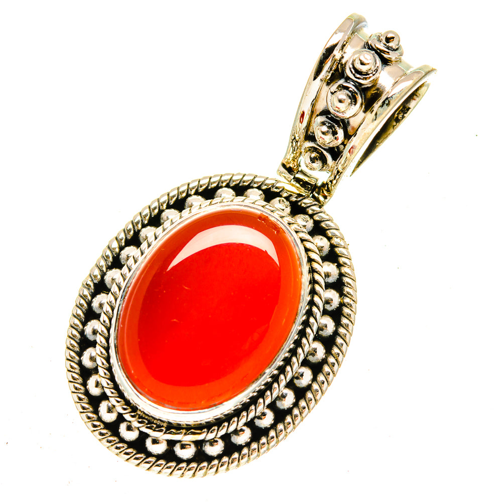 Carnelian Pendants handcrafted by Ana Silver Co - PD3059