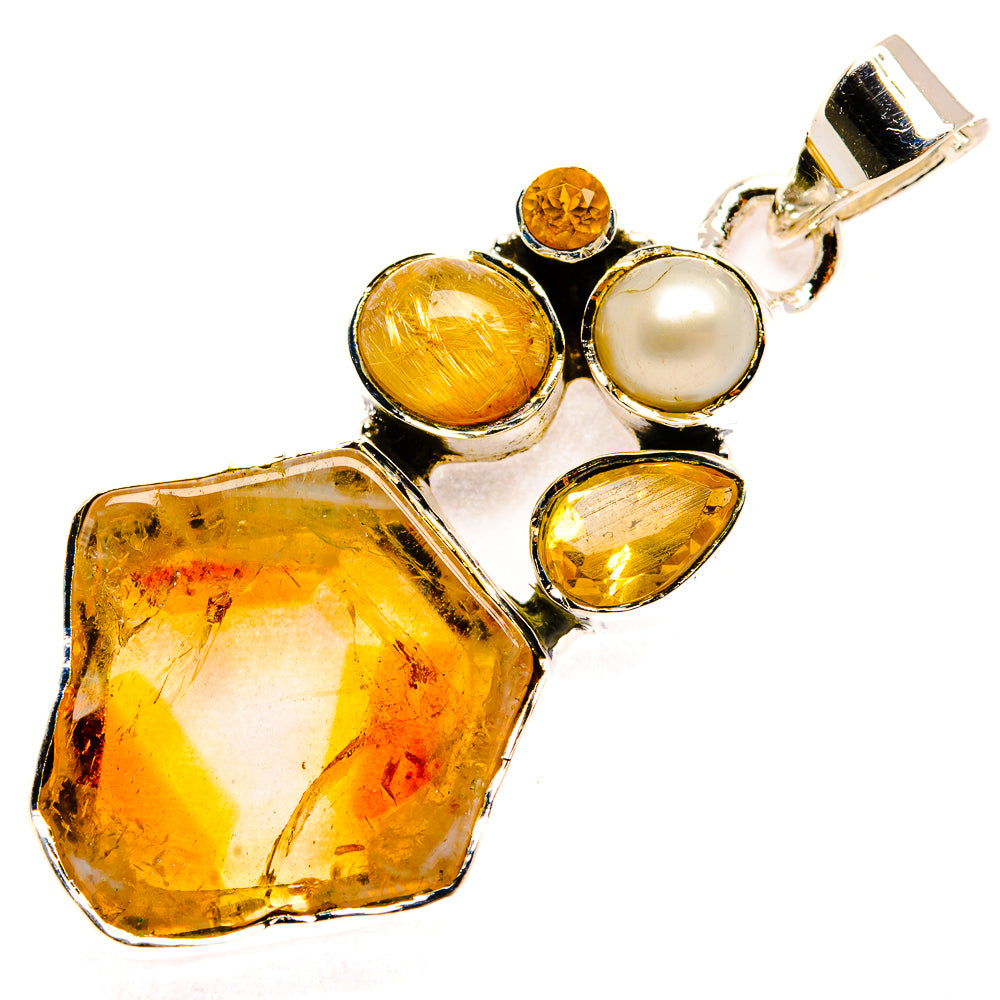 Citrine Pendants handcrafted by Ana Silver Co - PD30594 - Photo 2