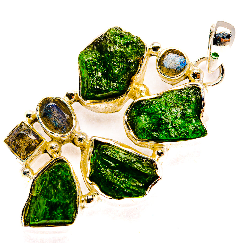 Chrome Diopside Pendants handcrafted by Ana Silver Co - PD30595 - Photo 2