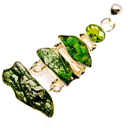 Chrome Diopside Pendants handcrafted by Ana Silver Co - PD30598 - Photo 2