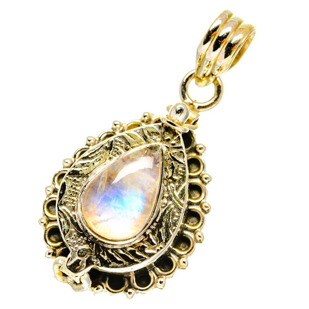 Rainbow Moonstone Pendants handcrafted by Ana Silver Co - PD3060