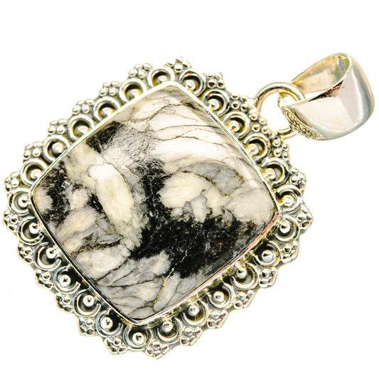 Pinolith Jasper Pendants handcrafted by Ana Silver Co - PD30615 - Photo 2