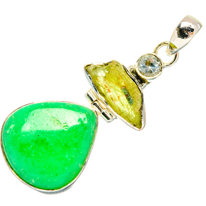 Amazonite Pendants handcrafted by Ana Silver Co - PD30654 - Photo 2