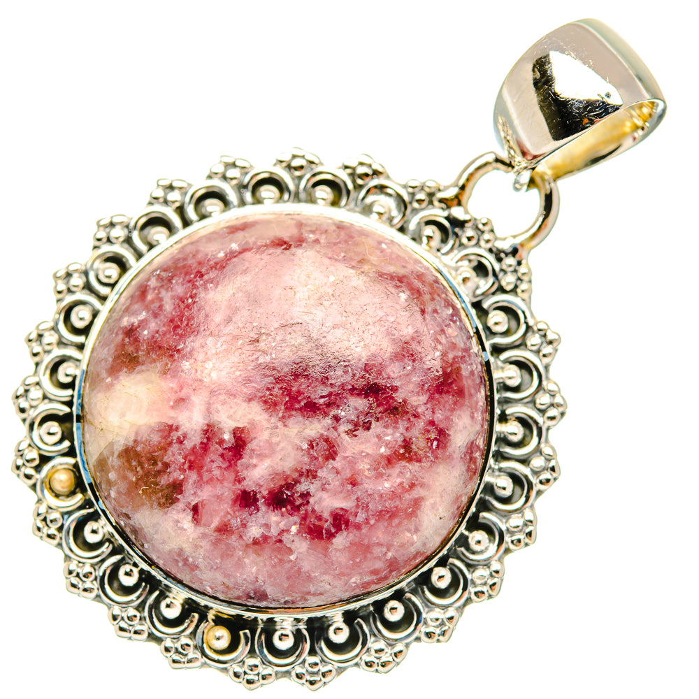 Lepidolite Pendants handcrafted by Ana Silver Co - PD30662 - Photo 2