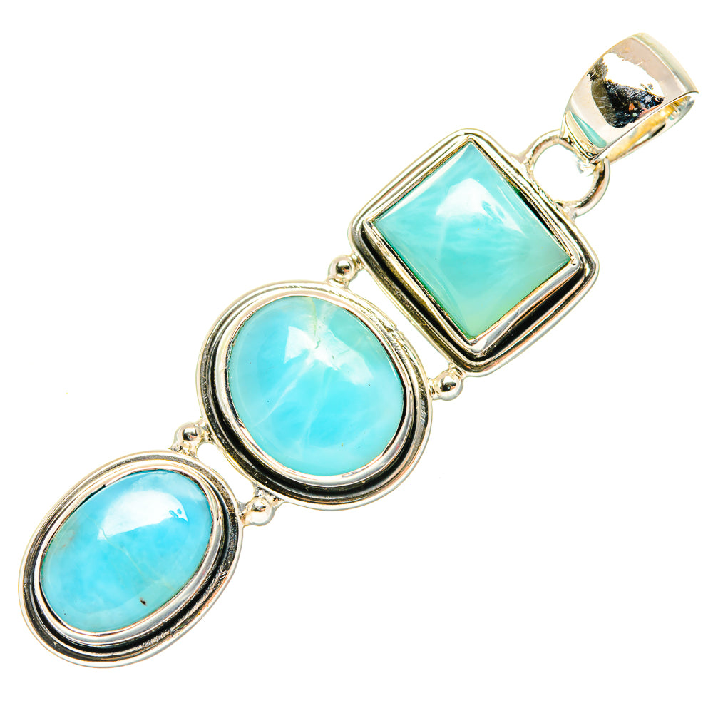 Larimar Pendants handcrafted by Ana Silver Co - PD30666 - Photo 2