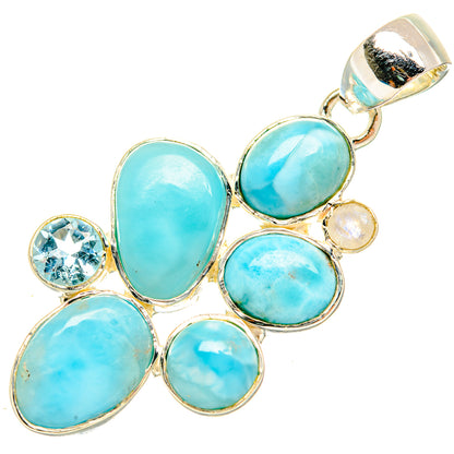 Larimar Pendants handcrafted by Ana Silver Co - PD30679 - Photo 2