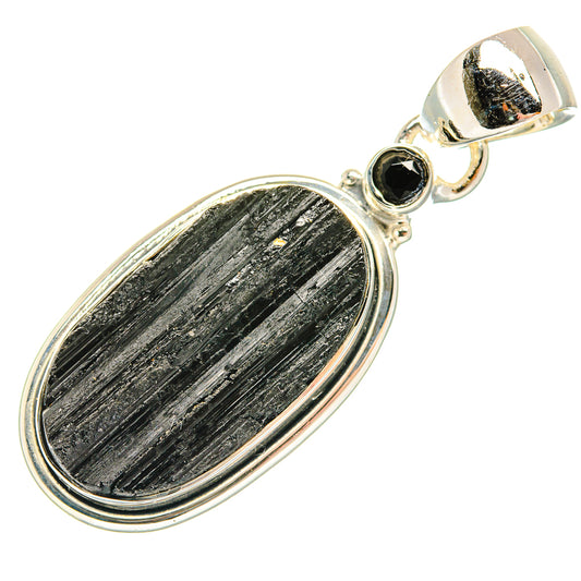 Black Tourmaline Pendants handcrafted by Ana Silver Co - PD30694 - Photo 2
