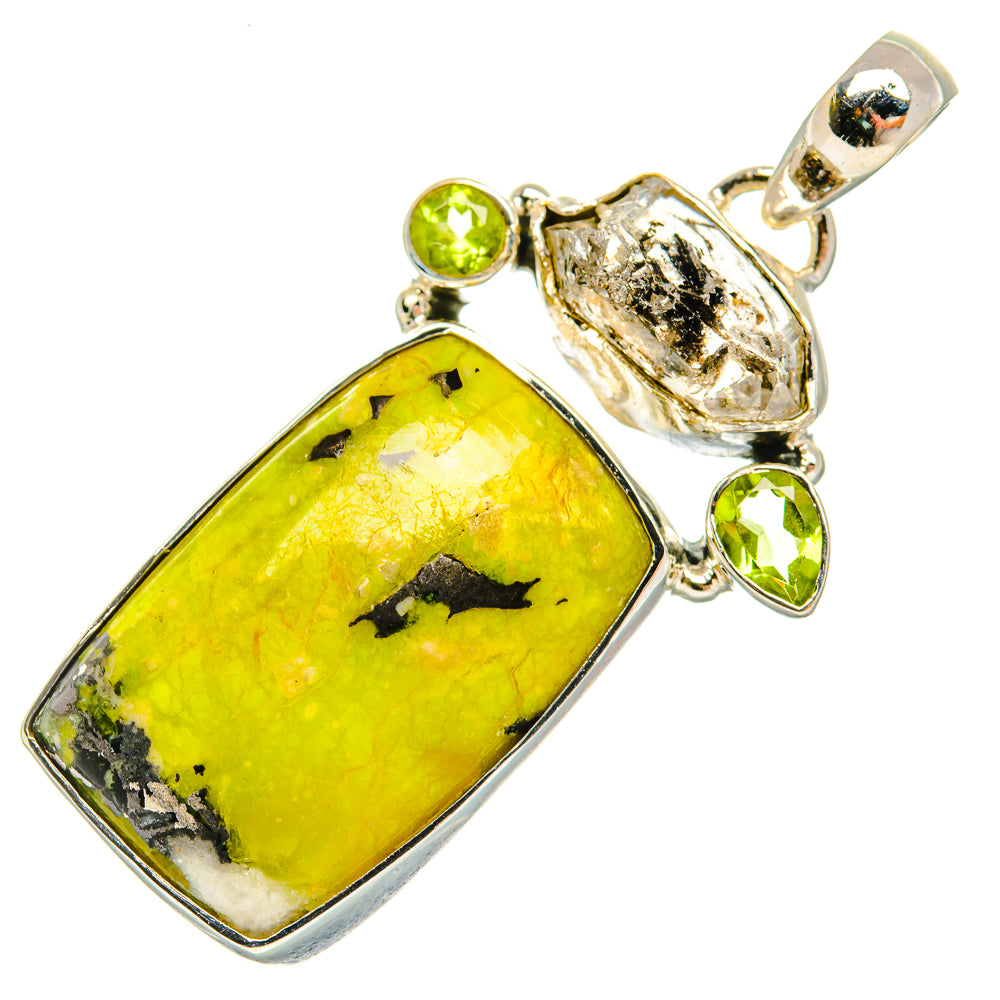 Lizardite Pendants handcrafted by Ana Silver Co - PD30711 - Photo 2