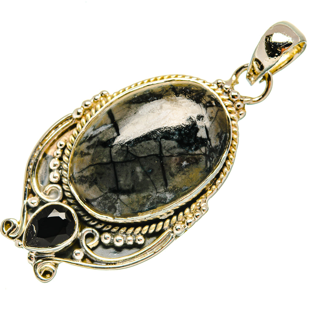 Picasso Jasper Pendants handcrafted by Ana Silver Co - PD30712 - Photo 2