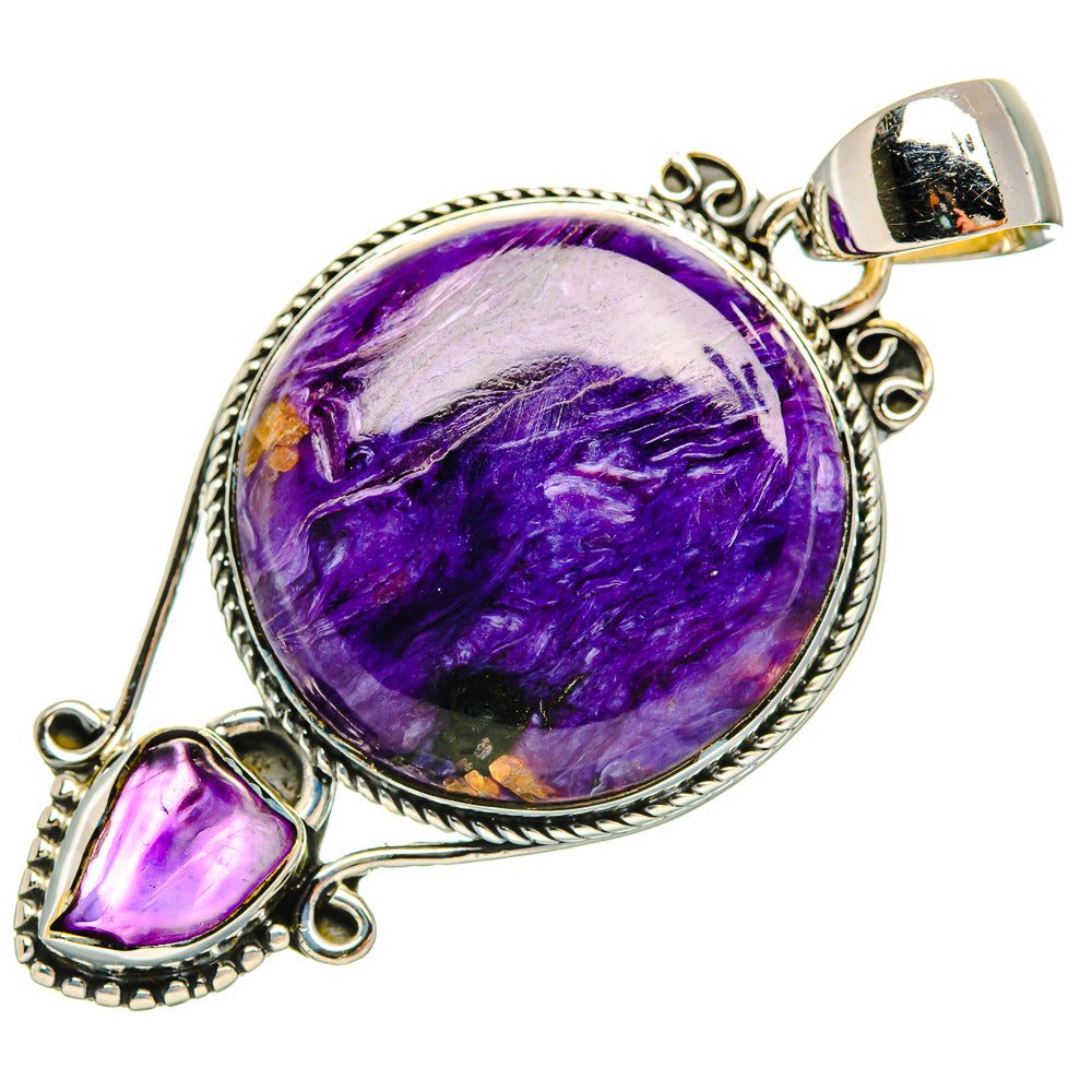 Charoite Pendants handcrafted by Ana Silver Co - PD30716 - Photo 2