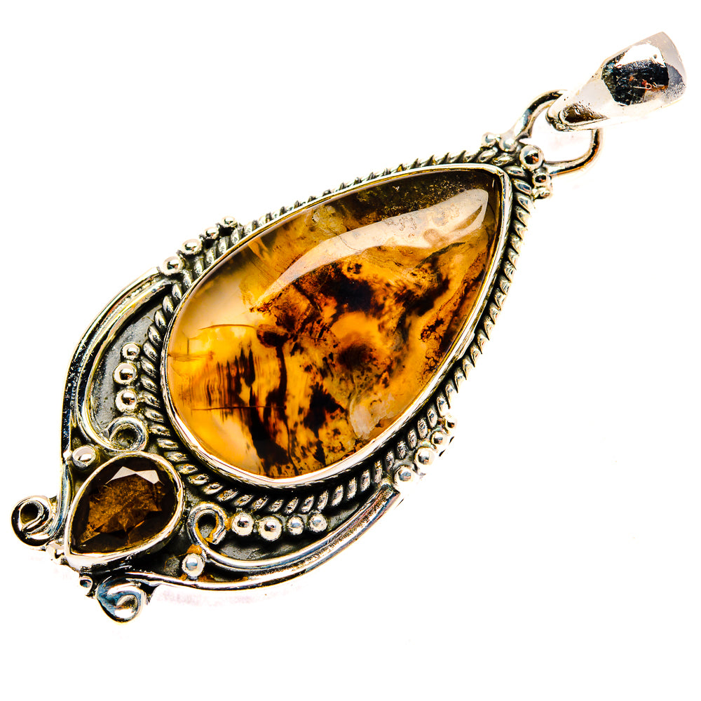 Montana Agate Pendants handcrafted by Ana Silver Co - PD30722 - Photo 2