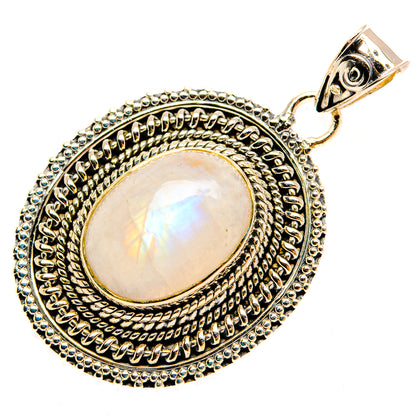 Rainbow Moonstone Pendants handcrafted by Ana Silver Co - PD30730 - Photo 2