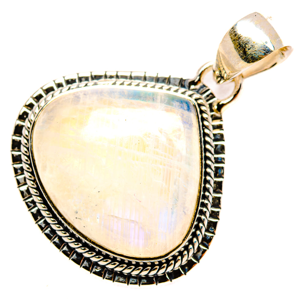 Rainbow Moonstone Pendants handcrafted by Ana Silver Co - PD30735 - Photo 2