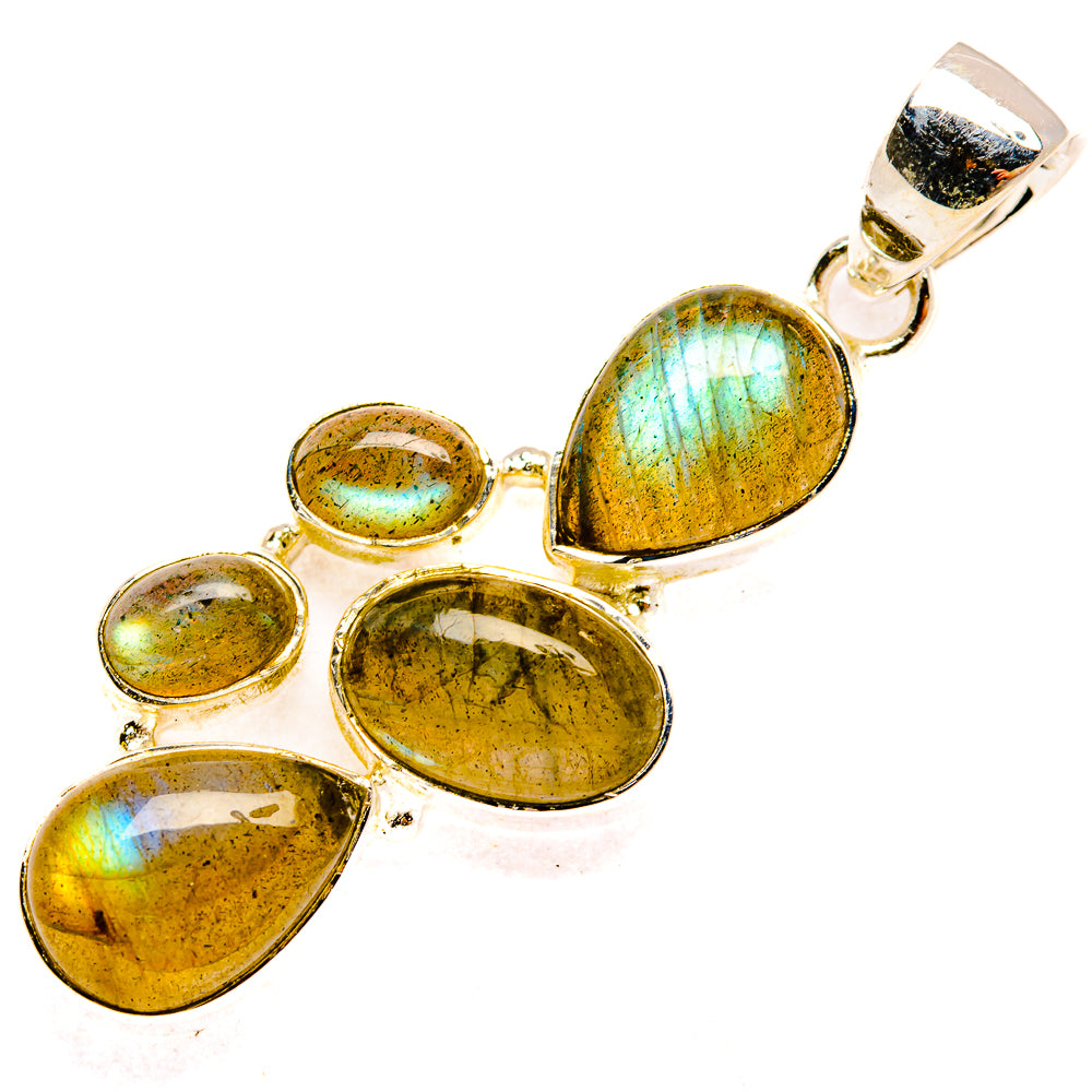 Labradorite Pendants handcrafted by Ana Silver Co - PD30737 - Photo 2