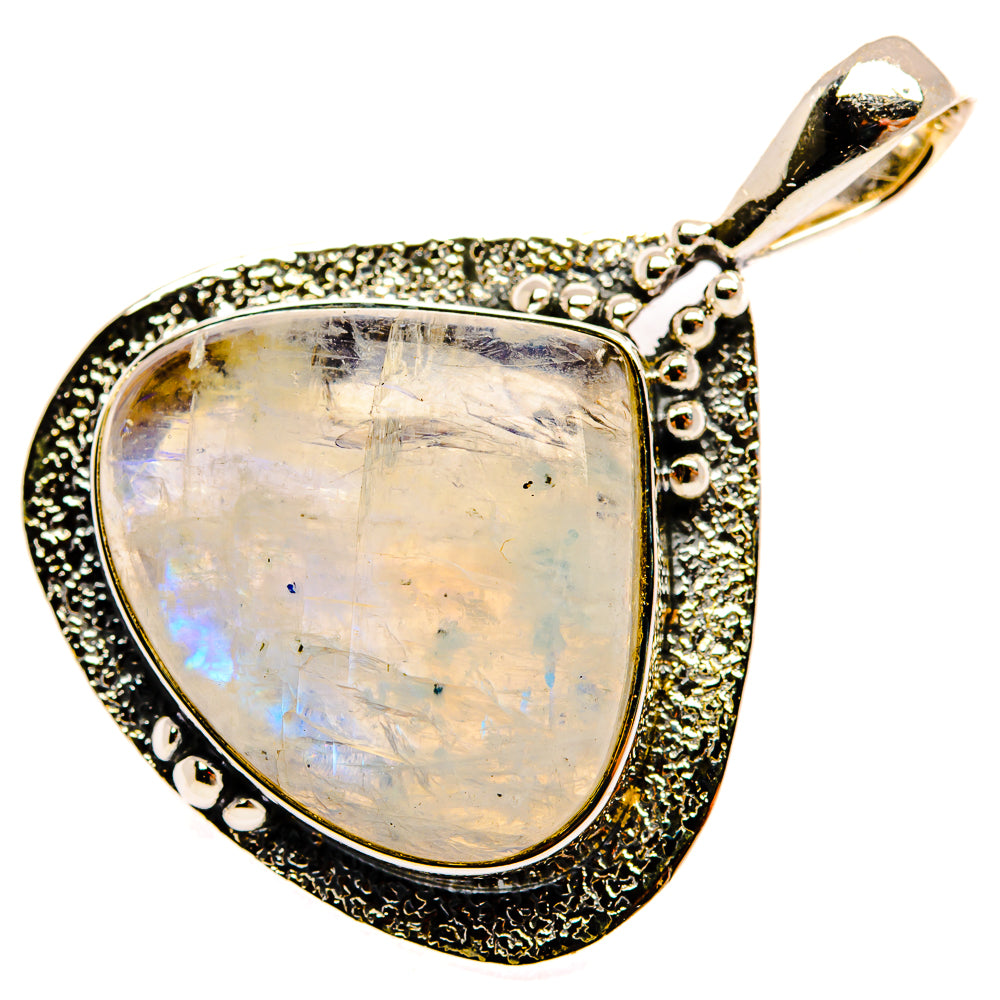 Rainbow Moonstone Pendants handcrafted by Ana Silver Co - PD30739 - Photo 2