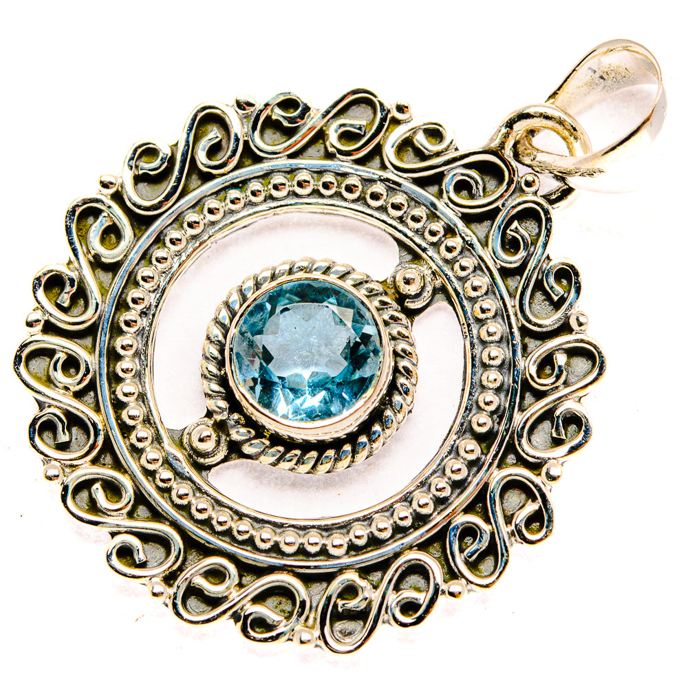 Blue Topaz Pendants handcrafted by Ana Silver Co - PD30741 - Photo 2
