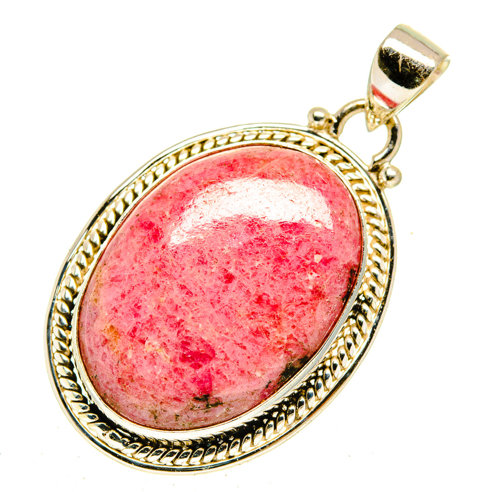 Rhodonite Pendants handcrafted by Ana Silver Co - PD3076