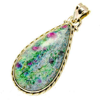 Ruby Fuchsite Pendants handcrafted by Ana Silver Co - PD3077