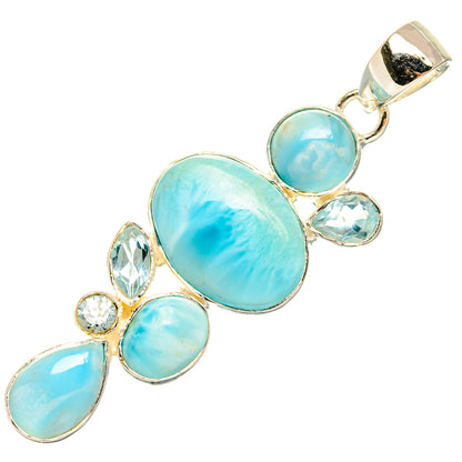Larimar Pendants handcrafted by Ana Silver Co - PD30771 - Photo 2