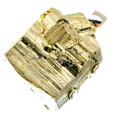 Pyrite Pendants handcrafted by Ana Silver Co - PD30792 - Photo 2