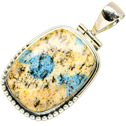 K2 Blue Azurite Pendants handcrafted by Ana Silver Co - PD30795 - Photo 2