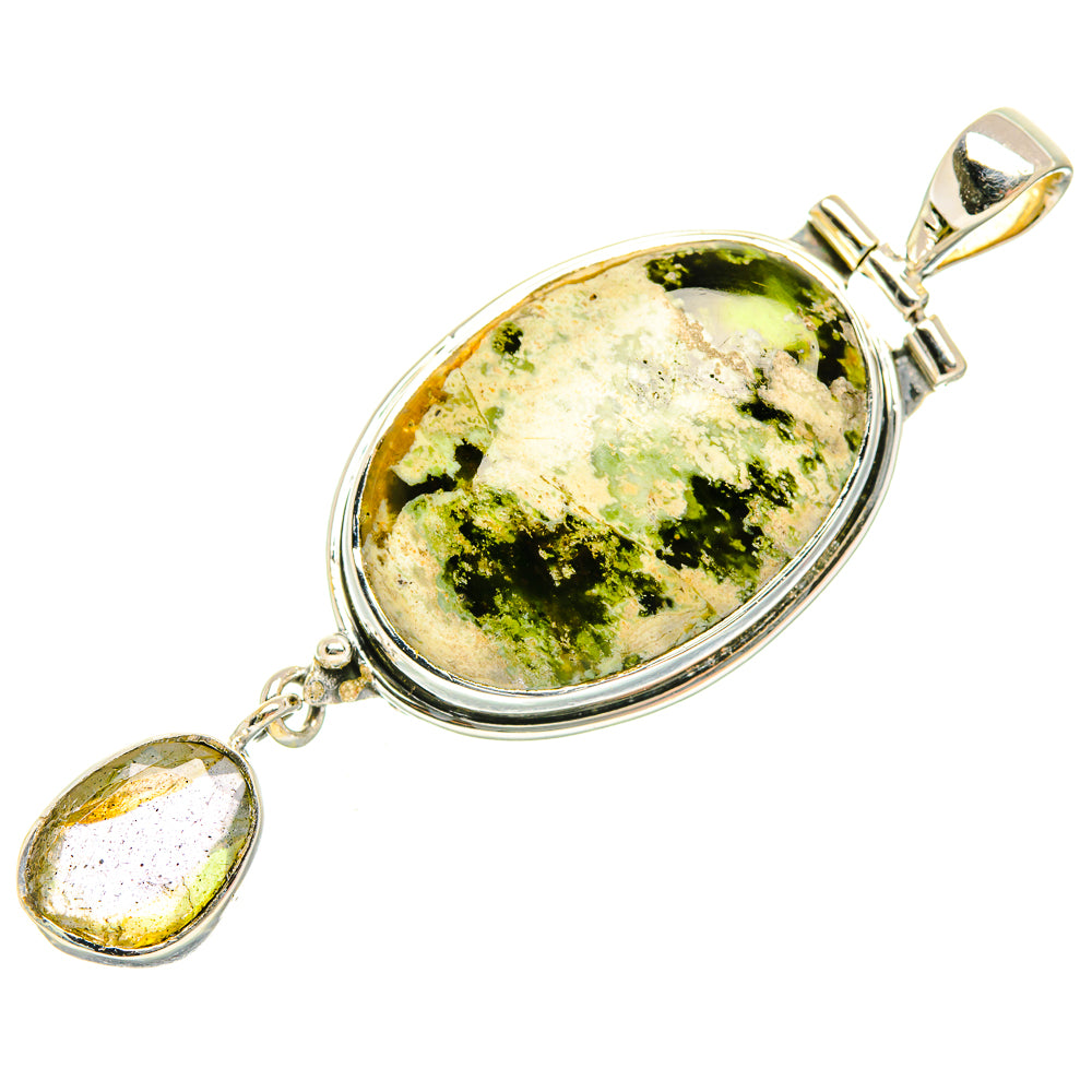 Australian Green Opal Pendants handcrafted by Ana Silver Co - PD30802 - Photo 2