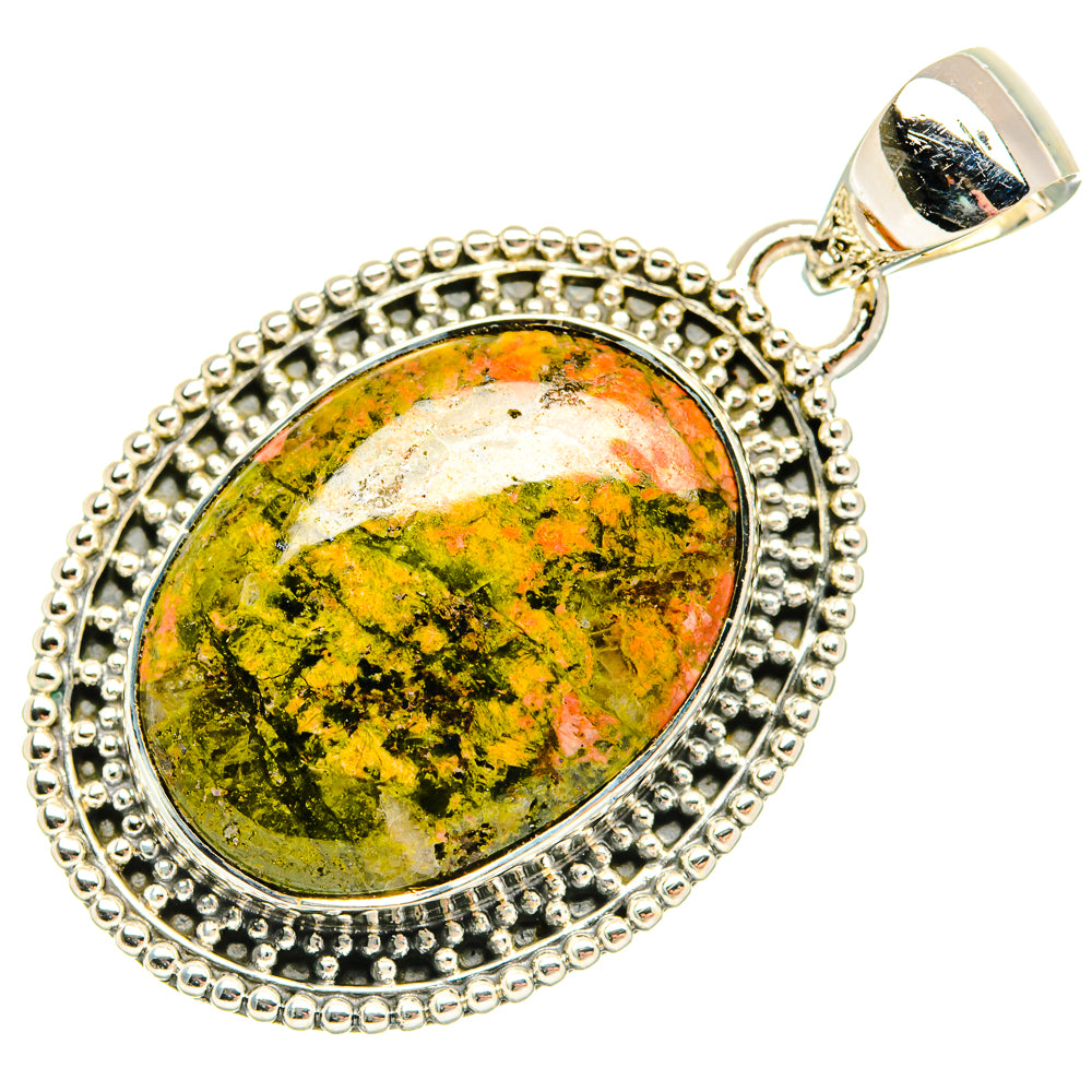 Unakite Pendants handcrafted by Ana Silver Co - PD30809 - Photo 2