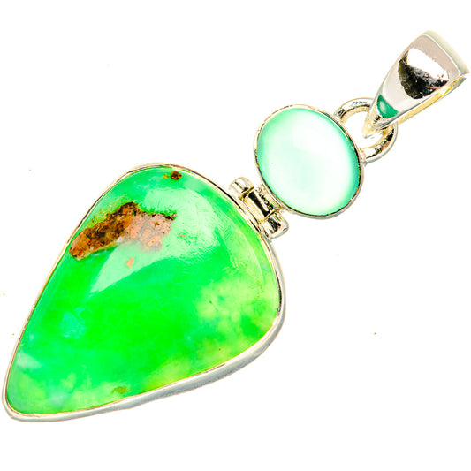 Chrysoprase Pendants handcrafted by Ana Silver Co - PD30819 - Photo 2