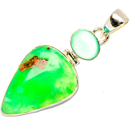 Chrysoprase Pendants handcrafted by Ana Silver Co - PD30819 - Photo 2