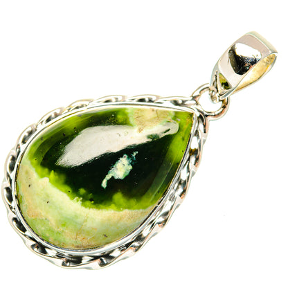 Australian Green Opal Pendants handcrafted by Ana Silver Co - PD30826 - Photo 2