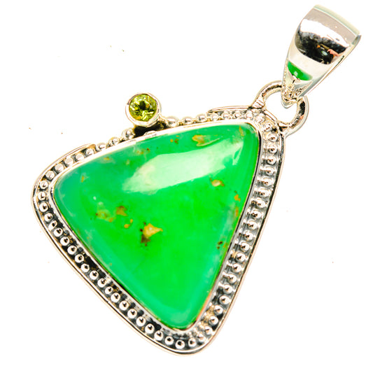 Chrysoprase Pendants handcrafted by Ana Silver Co - PD30843 - Photo 2