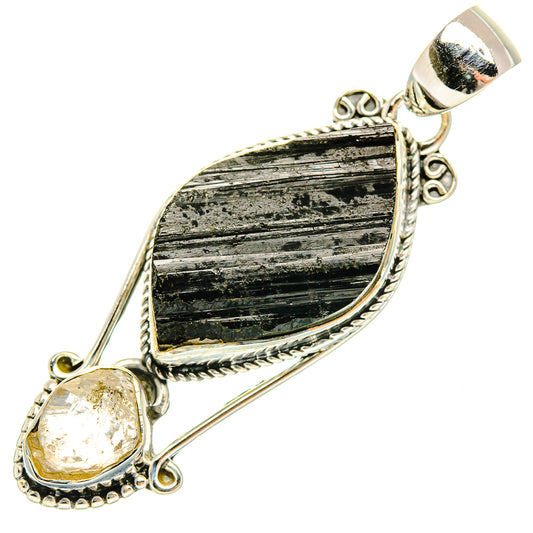 Black Tourmaline Pendants handcrafted by Ana Silver Co - PD30847 - Photo 2