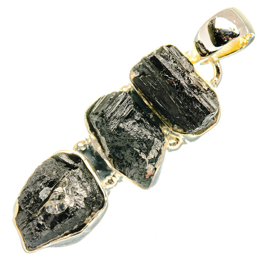 Black Tourmaline Pendants handcrafted by Ana Silver Co - PD30850 - Photo 2