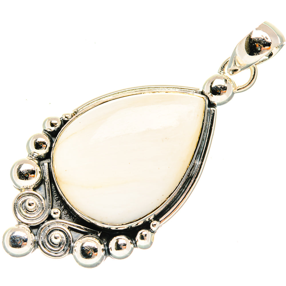 White Scolecite Pendants handcrafted by Ana Silver Co - PD30856 - Photo 2