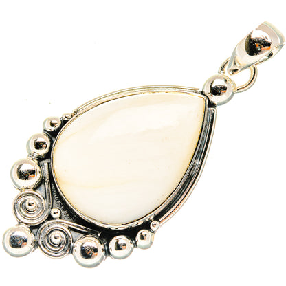 White Scolecite Pendants handcrafted by Ana Silver Co - PD30856 - Photo 2