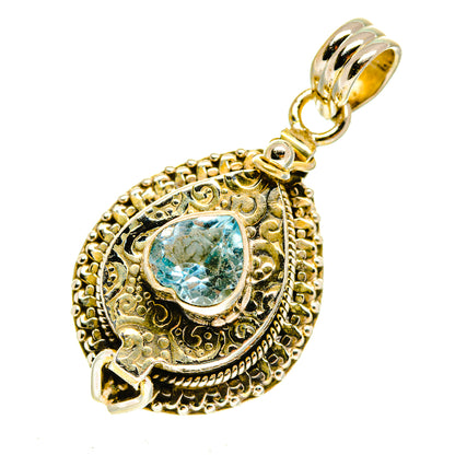 Blue Topaz Pendants handcrafted by Ana Silver Co - PD3086