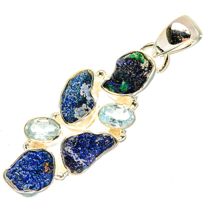 Azurite Pendants handcrafted by Ana Silver Co - PD30871 - Photo 2