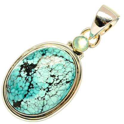 Tibetan Turquoise Pendants handcrafted by Ana Silver Co - PD30876 - Photo 2