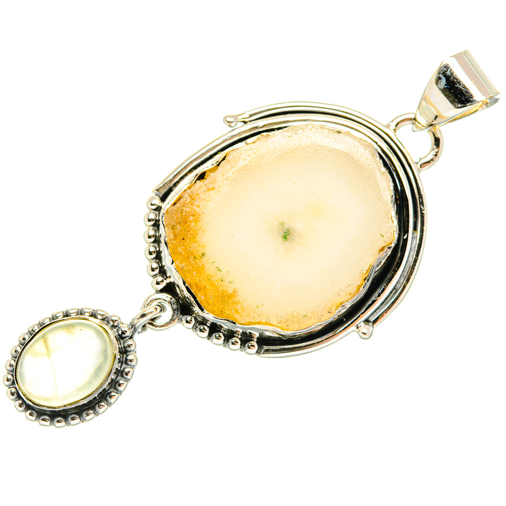 White Solar Quartz Pendants handcrafted by Ana Silver Co - PD30879 - Photo 2
