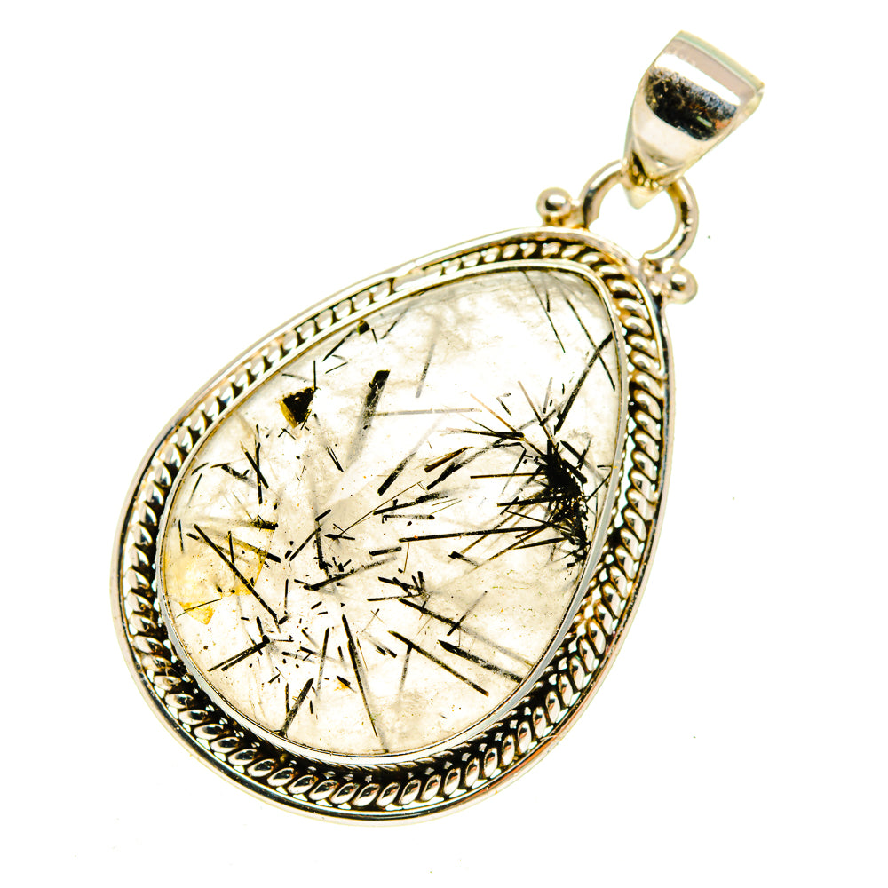 Tourmalinated Quartz Pendants handcrafted by Ana Silver Co - PD3089