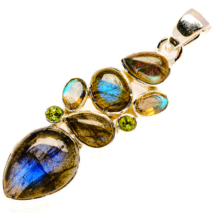 Labradorite Pendants handcrafted by Ana Silver Co - PD30890 - Photo 2