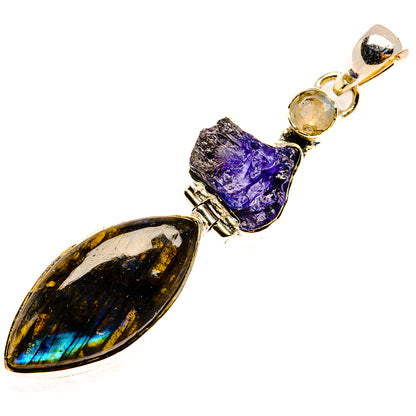 Labradorite Pendants handcrafted by Ana Silver Co - PD30896 - Photo 2