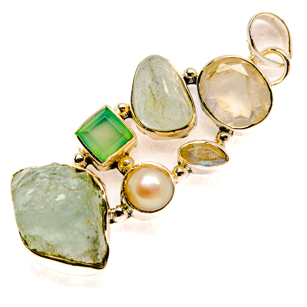 Aquamarine Pendants handcrafted by Ana Silver Co - PD30897 - Photo 2